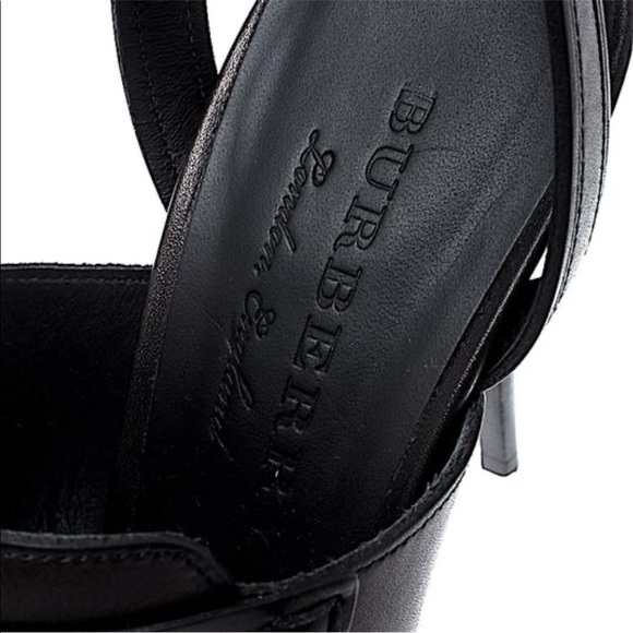 Burberry Black w/ Tag leather tassel strap sandals size EU 37.5 (Approx U.S 7.5) - Picture 5 of 5
